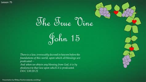 Lesson 75: Juan 15 .